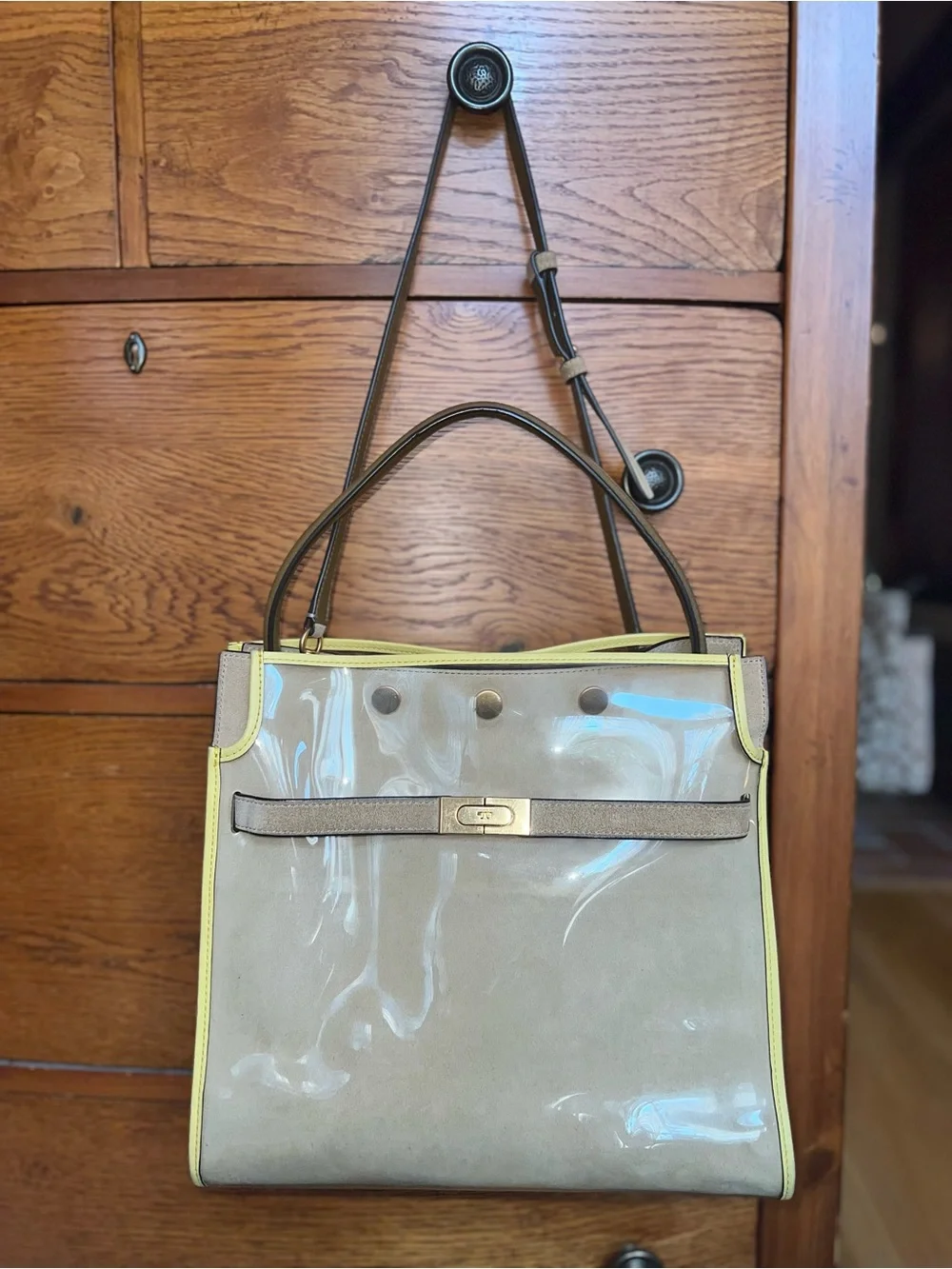 Tory Burch Lee Radziwill Raincoat Double Bag